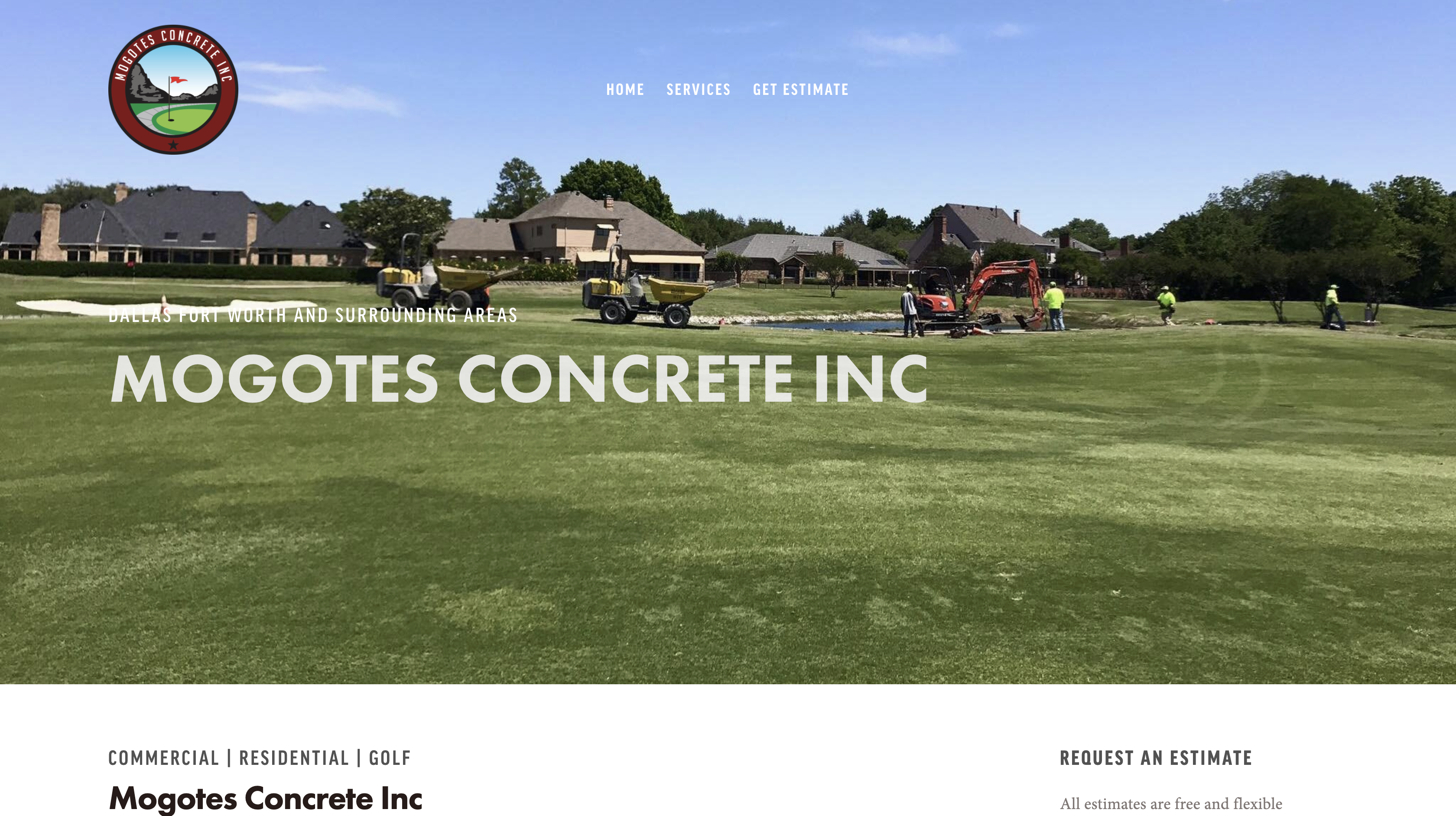 Mogotes Concrete Website Screenshot