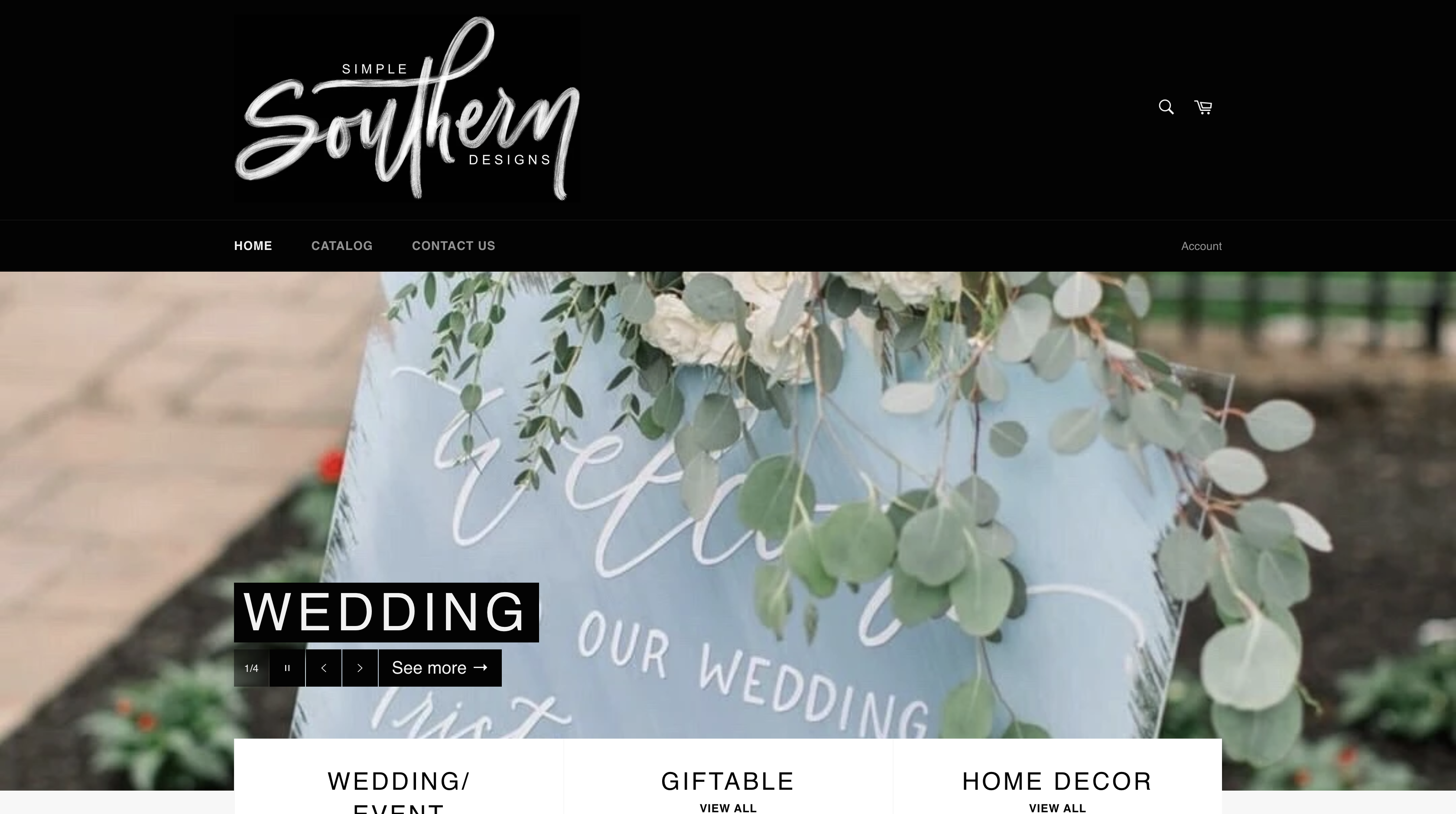 Simple Southern Designs Website Screenshot